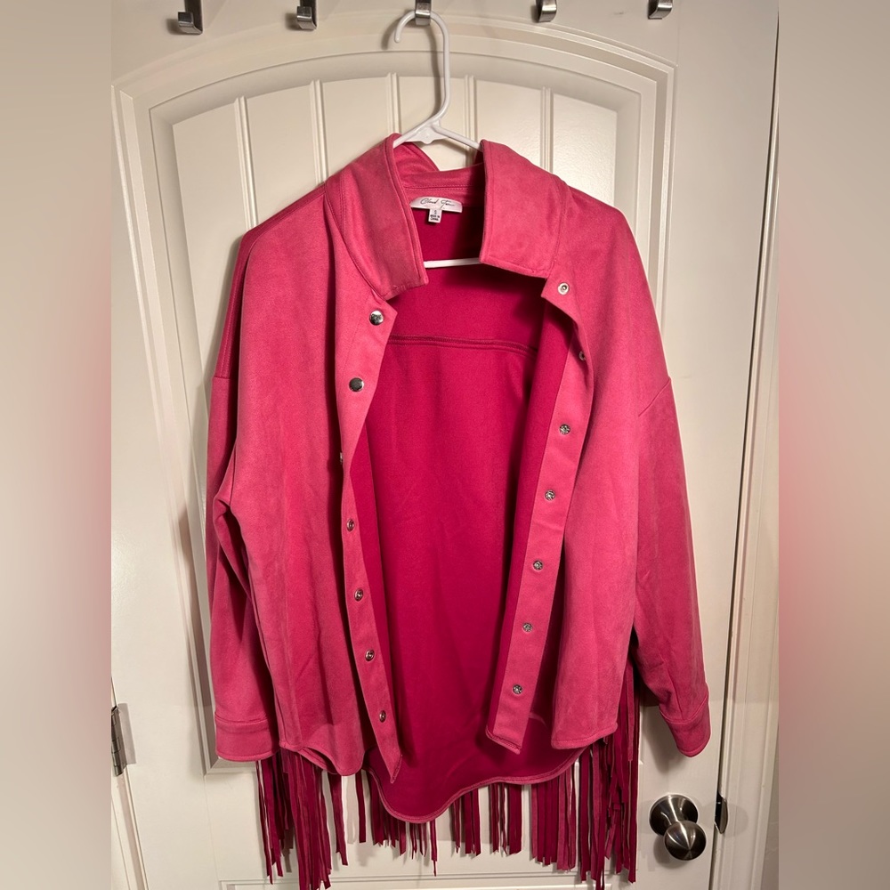 Pink Fringe Jacket!!! - Picture 2 of 2